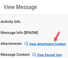 View Parsed Attachment