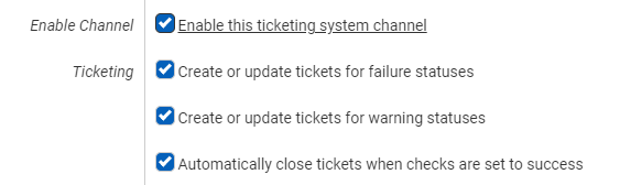 New Settings for Ticketing Systems
