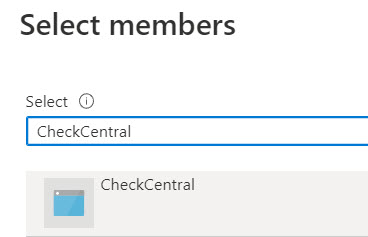 Role Assignment: Select Members